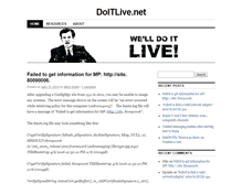 Tablet Screenshot of doitlive.net